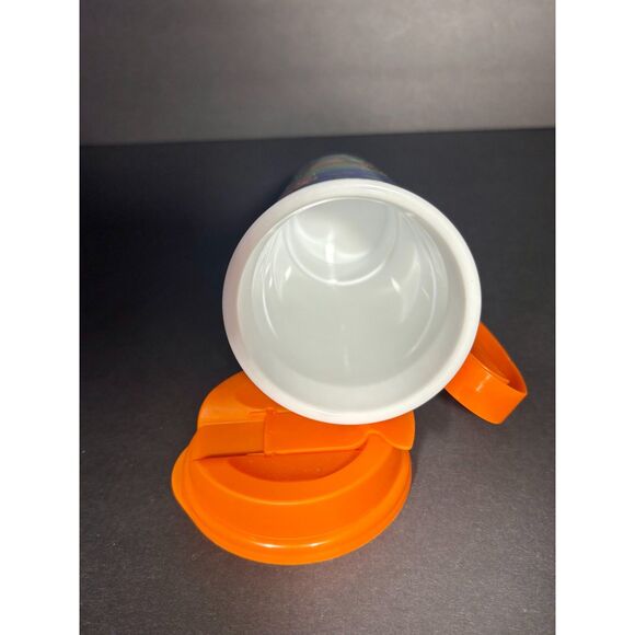 Walt Disney World Refillable Mug Orange Lid Handle Mickey Minnie Resort Souvenir - Picture 4 of 4